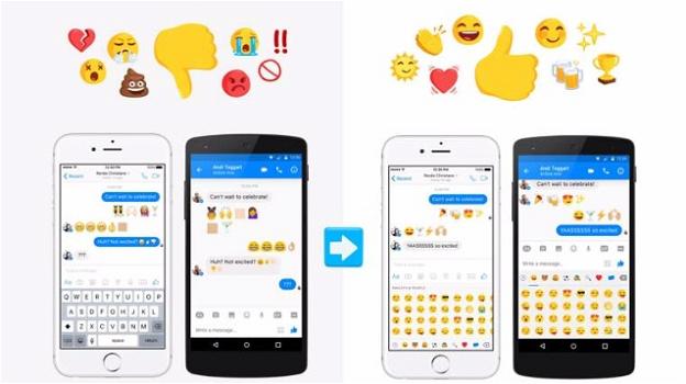 Emoji più fresche per Facebook Messenger