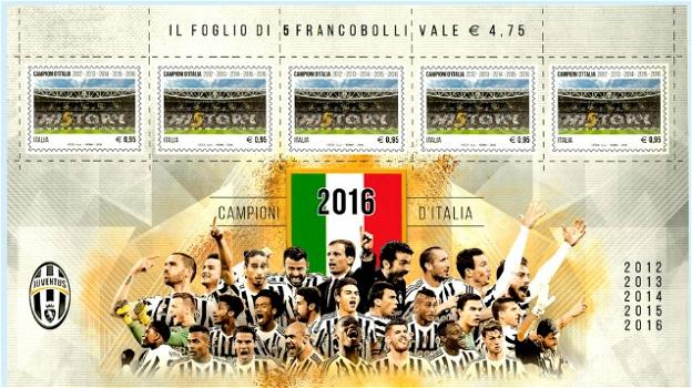 Il 27 giugno arriva il nuovo francobollo per la Juventus