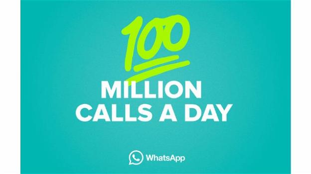 Whatsapp festeggia: ogni giorno consente 100 milioni di chiamate audio