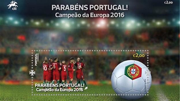 Euro 2016, Portogallo campione anche sui francobolli