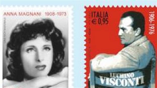 Anna Magnani e Luchino Visconti in due francobolli