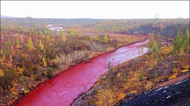 Russia, il mistero del fiume tinto di sangue fa impazzire gli esperti