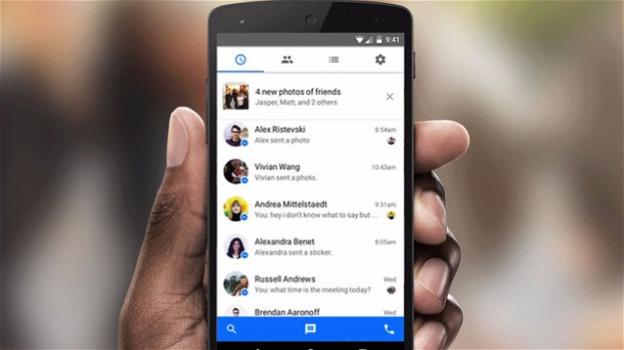 Messenger copia Snapchat e suggerisce su cosa chiacchierare