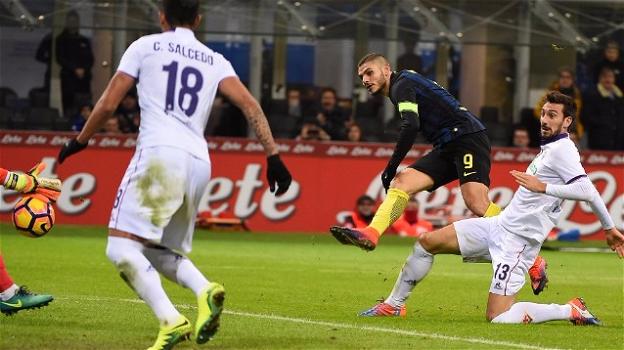 Serie A: Inter-Fiorentina 4-2. I nerazzurri vincono ma non convincono