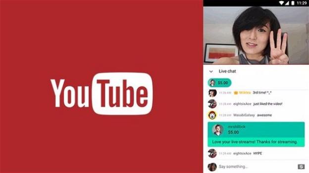 YouTube Super Chat permetterà di finanziare i migliori streamer