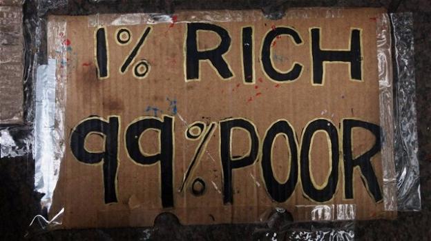 Oxfam: c’è un 1% della popolazione che è più ricco del restante 99%