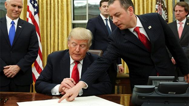 Trump firma lo stop al TPP e annuncia il taglio delle tasse