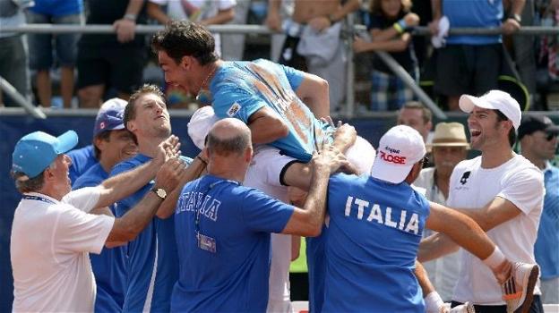 Coppa Davis: l’Italia batte l’Argentina 3-2 e adesso il Belgio