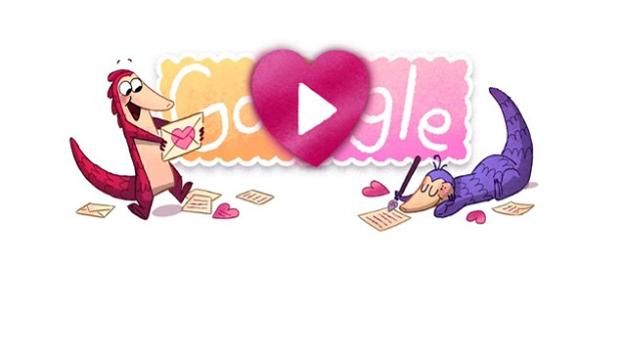 La storia dei Doodles. Google festeggia San Valentino con i pangolini