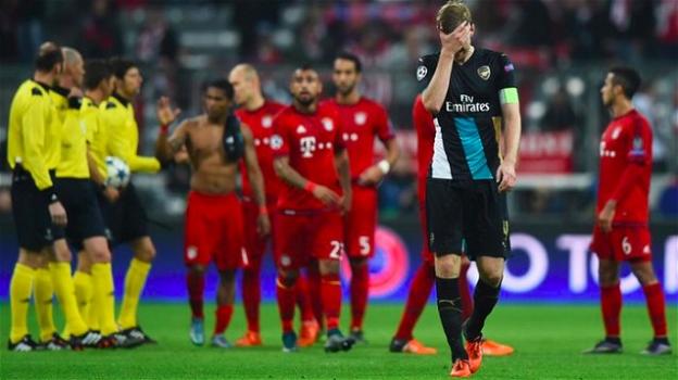 Champions League: Bayern Monaco-Arsenal 5-1. I bavaresi travolgono Wenger