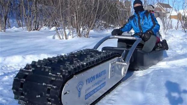 Questo particolare veicolo cambierà il vostro modo di vedere la neve. Vorrete averne uno anche voi!