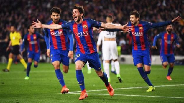 Champions League: Barcellona 6 PSG 1. Un miracolo sportivo qualifica i blaugrana