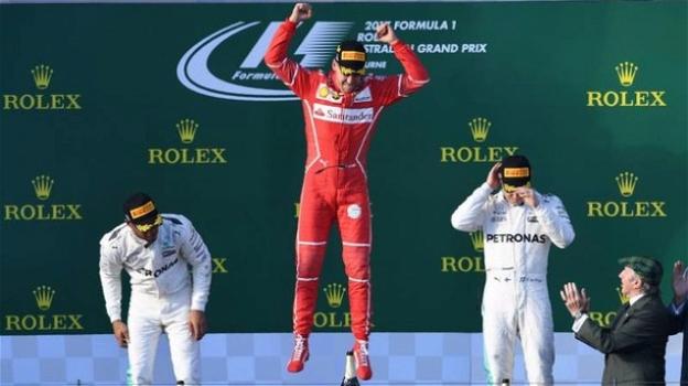 Formula 1: trionfa Vettel su Ferrari davanti alla Mercedes di Hamilton