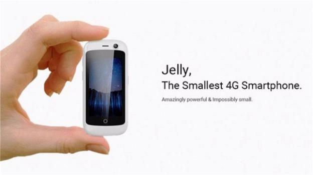 Jelly, il più piccolo smartphone al mondo con Android Nougat e 4G