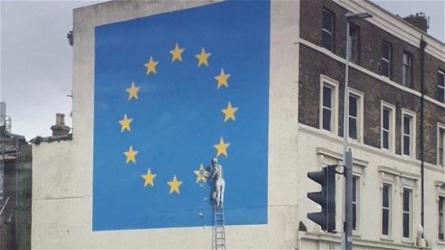 Nuovo murale di Banksy dedicato alla Brexit