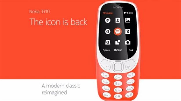 Il ritorno del Nokia 3310, dal 25 maggio anche in Italia