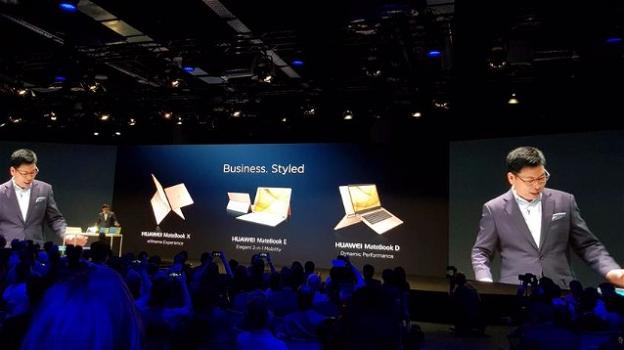 Huawei: nuovi portatili MateBook con Windows 10 e Dolby Atmos