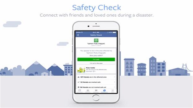 Facebook introduce nuove funzioni nel Safety Check: ecco quali