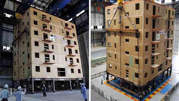 Questo edificio in legno di 7 piani riesce a resistere ad un terremoto di magnitudo 7.5