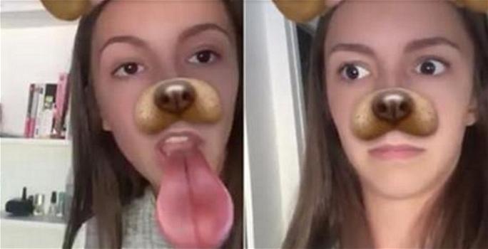 Ragazza fa video con Snapchat, poi nota qualcosa che la fa rabbrividire