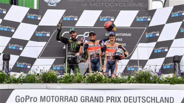 MotoGP: Marquez trionfa al Sachsenring su Folger e Pedrosa