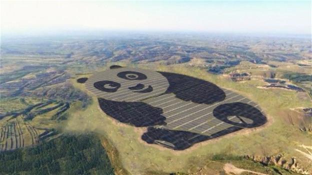 In Cina è nato un impianto solare a forma di panda