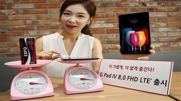 LG G Pad IV 8.0, tablet basico con FHD da 8 pollici e selfiecam da 5 mpx