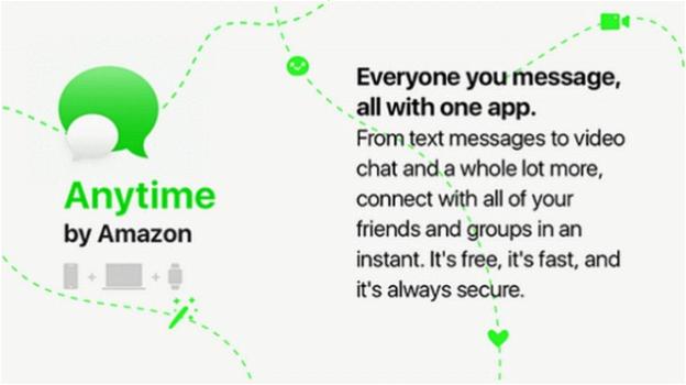 Amazon pronta a sfidare WhatsApp con l’applicazione "Amazon Anytime"