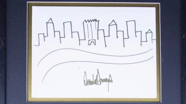 All’asta un disegno di Donald Trump: il prezzo base è 9mila dollari