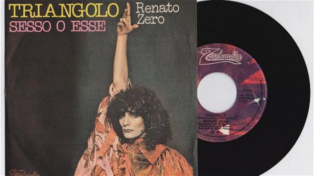 Renato Zero, la sua "Triangolo" torna a girare a 45 giri