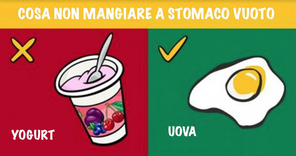 Sarebbe meglio evitare di mangiare questi 10 cibi quando si è a stomaco