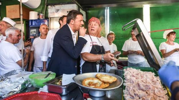 Matteo Renzi: "Le focaccette posso solo guardarle, sono a dieta"