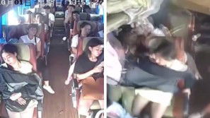 Pullman pieno di persone si ribalta in autostrada. Quello che accade all’interno del mezzo è da brividi!
