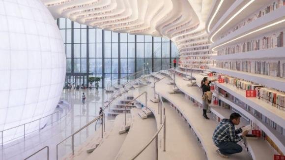 Cina: “L’occhio di Binhai” è la biblioteca più bella del mondo