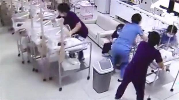 Terremoto in Corea del Sud: ecco la reazione delle infermiere del reparto neonatale durante la scossa