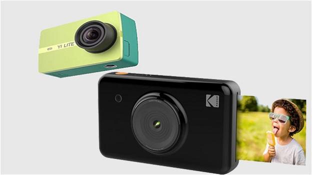 Fotocamere: Xiaomi vs Kodak, con la Xiaoyi Yi Lite Action Camera e la Mini Shot Instant Print