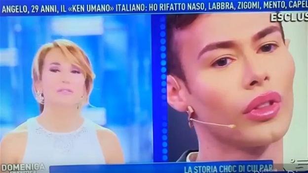 Domenica Live: il Ken italiano parla dei suoi interventi da Barbara D’Urso