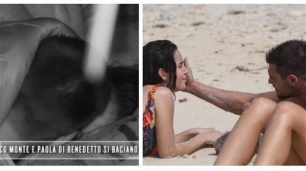 L’Isola dei Famosi: arriva il bacio tra Francesco Monte e Paola Di Benedetto