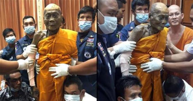 Monaco buddista trovato “sorridente” mentre il corpo viene riesumato due mesi dopo la morte
