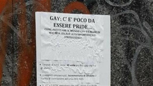 Milano, manifesto omofobo in una scuola: "I gay portano le malattie"