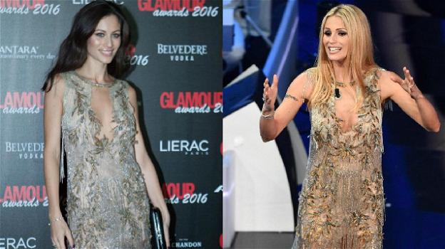 Sanremo 2018, Michelle Hunziker indossa lo stesso vestito di Marica Pellegrinelli, la moglie di Eros Ramazzotti