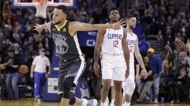 NBA, 22 febbraio 2018: i Warriors battono i Los Angeles Clippers