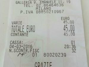 Milano: 45 euro per 3 spritz. La foto dello scontrino fa discutere