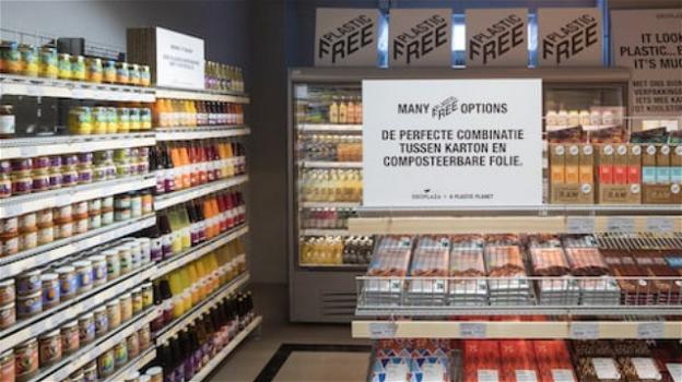 Ad Amsterdam nasce il primo supermercato del mondo senza imballaggi in plastica