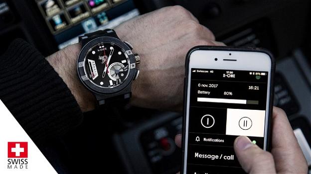 X-ONE H1, smartwatch ibrido con movimento svizzero e codice Morse