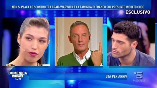 Domenica Live, Craig Warwick riconferma le accuse contro Franco Terlizzi: "Mi ha detto schifoso perchè sono gay"