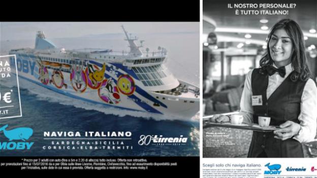 Polemiche per la pubblicità di Moby e Tirrenia "Scegli solo chi naviga italiano". Nazionalismo o razzismo?