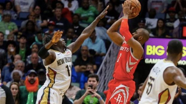 NBA, 17 marzo 2018: Houston Rockets implacabili anche contro i Pelicans