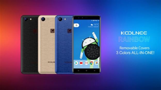 Koolnee Rainbow, smartphone Android iper colorato e super economico