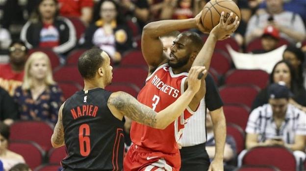 NBA, 5 aprile 2018: i Rockets sconfiggono nel finale i Trail Blazers